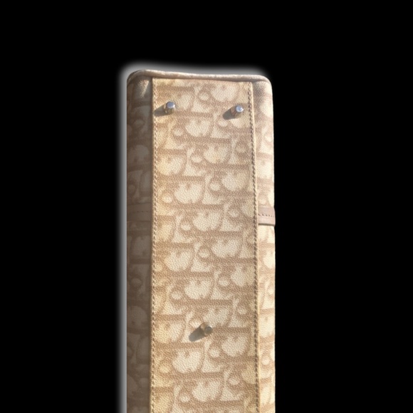 Christian Dior Beige Y2K Girly Flower Monogram Trotter Logo Leather Handbag - Picture 11 of 17